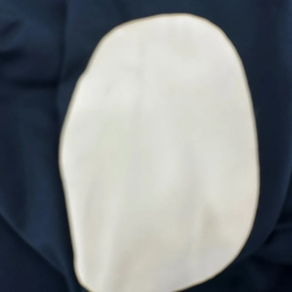 Paul Fredrick‎ Blazer Mens 40S Navy Blue Cotton Suede Elbow Patches Academia